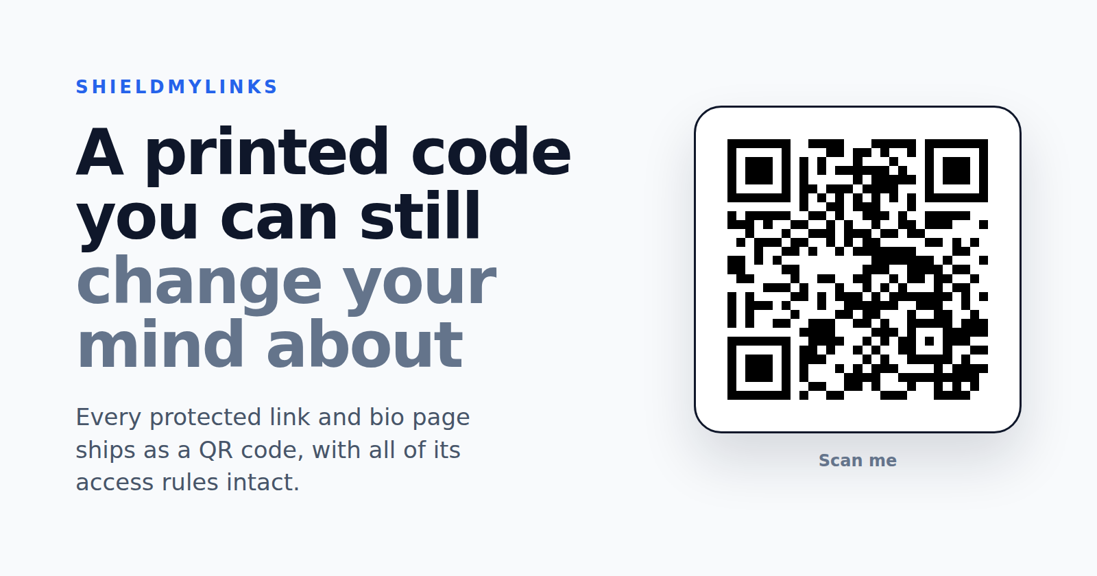The Problem With QR Codes: Once It Is Printed, It Is Printed